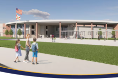 street-level rendering of Rye Ranch Elementary School in Parrish Florida - set to open for the 2026-27 school year